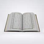 Inside pages of The Noble Quran 4 color Arabic-English edition