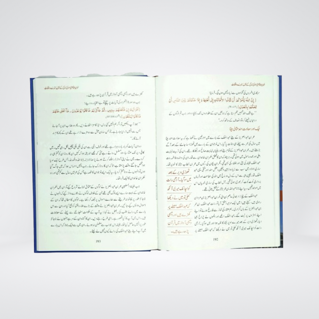 Umar Bin Abdul Aziz Ki Zindagi Kai Sunehray Waqiyat - Maktaba Quddusia 