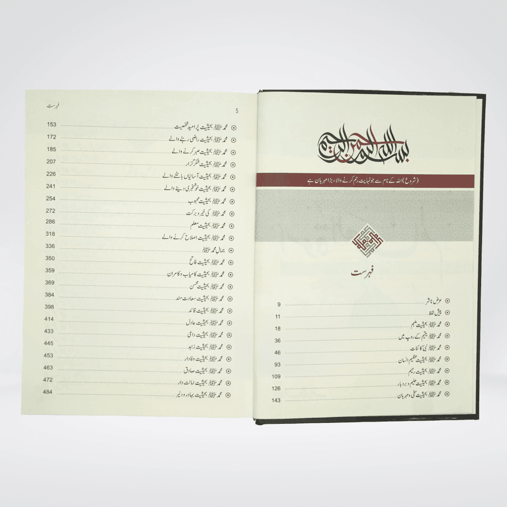 Inside pages of Uswa tul Alam Urdu Seerah book