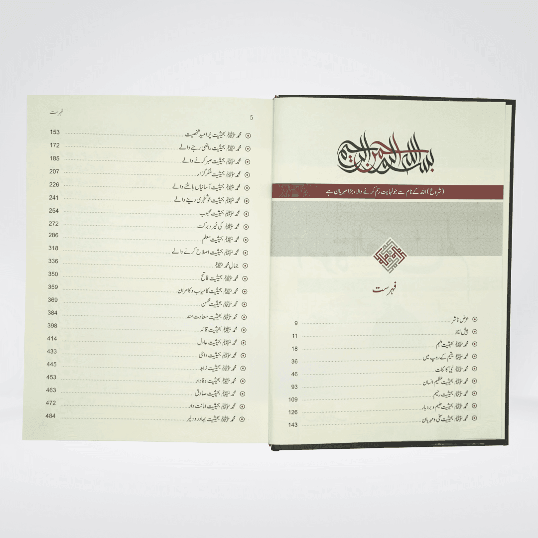 Inside pages of Uswa tul Alam Urdu Seerah book