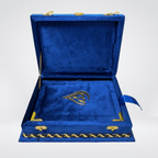 Velvet Quran with matching Rehl box product view