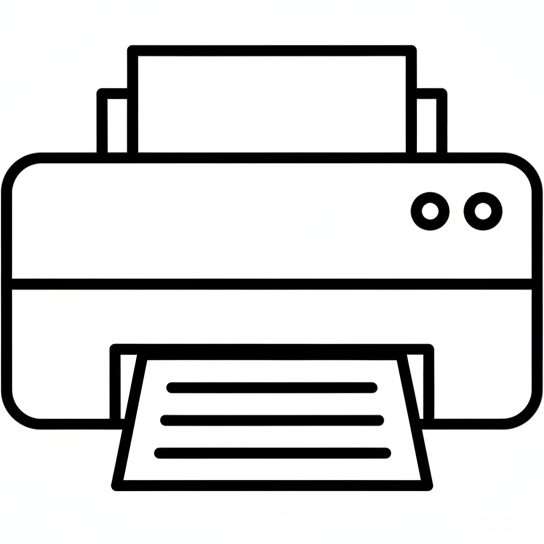 generate outline icon for a printer